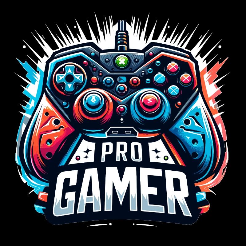 Pro Gamer - Controller Illustration