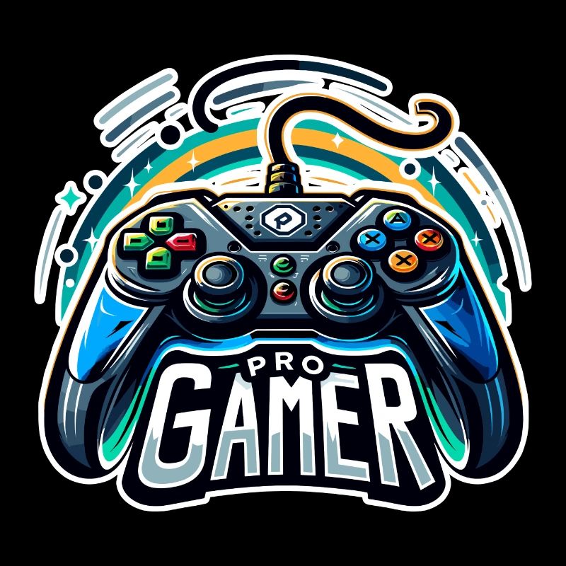 Pro Gamer - Controller Illustration