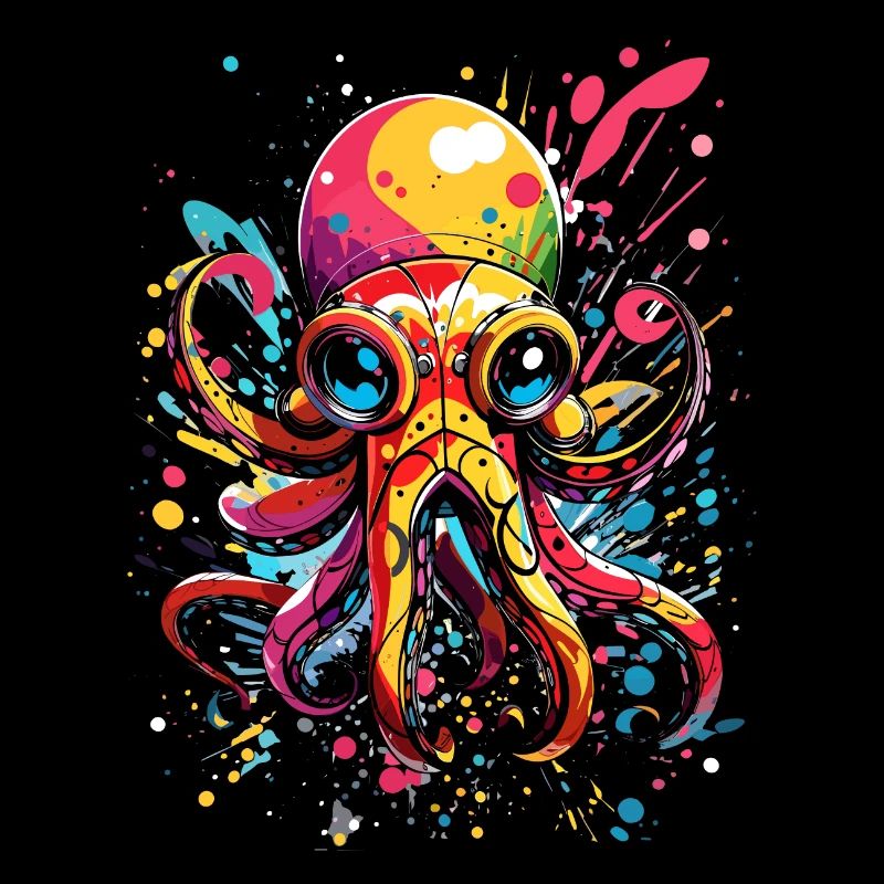 Pieuvre colorée