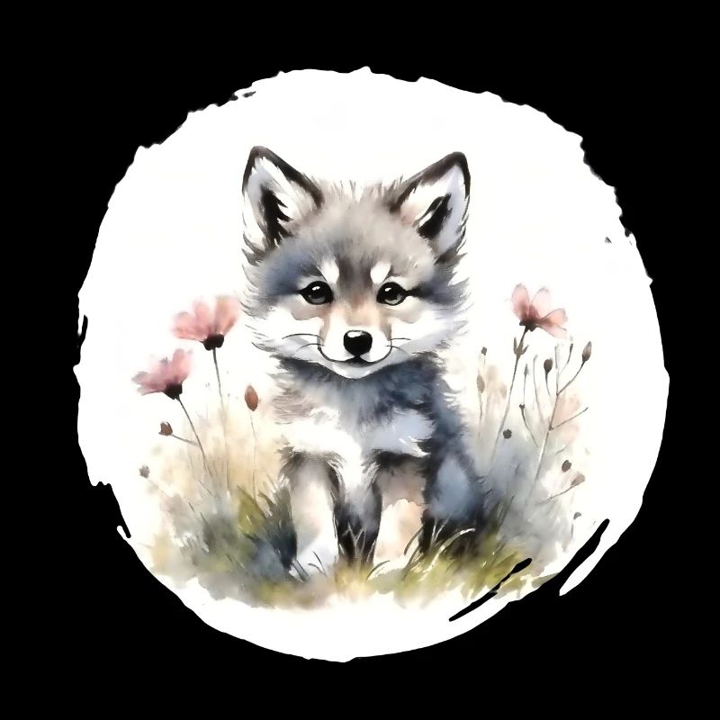 Wölfchen Aquarell