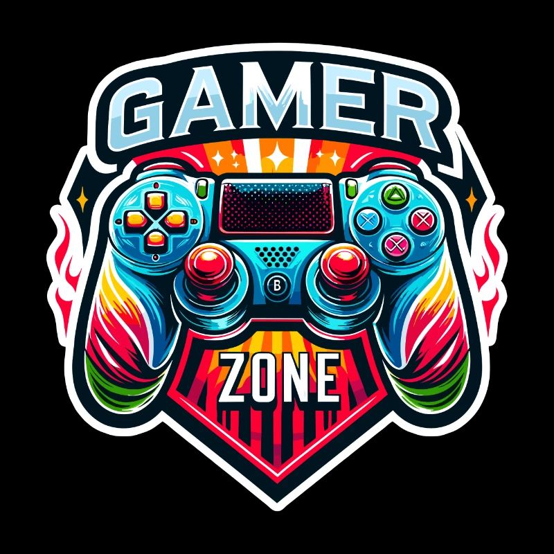 Gamer Zone - Controller Illustration
