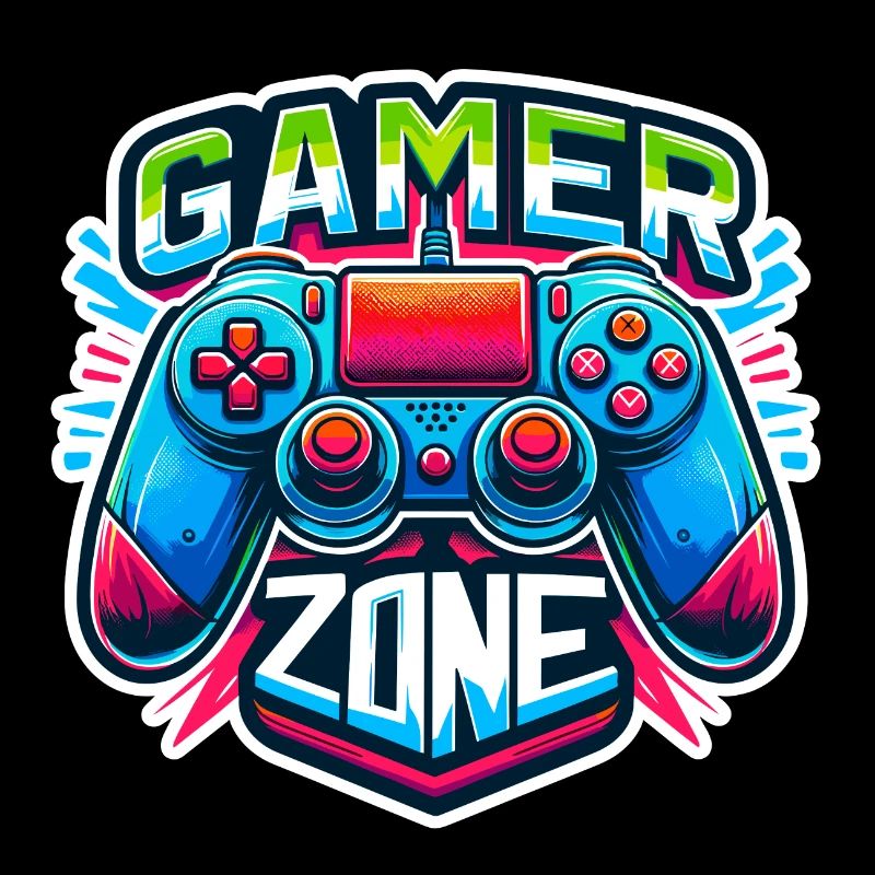 Gamer Zone - Controller Illustration
