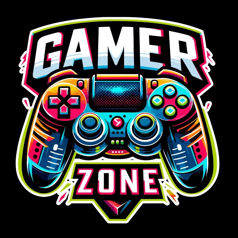 Gamer Zone - Controller Illustration