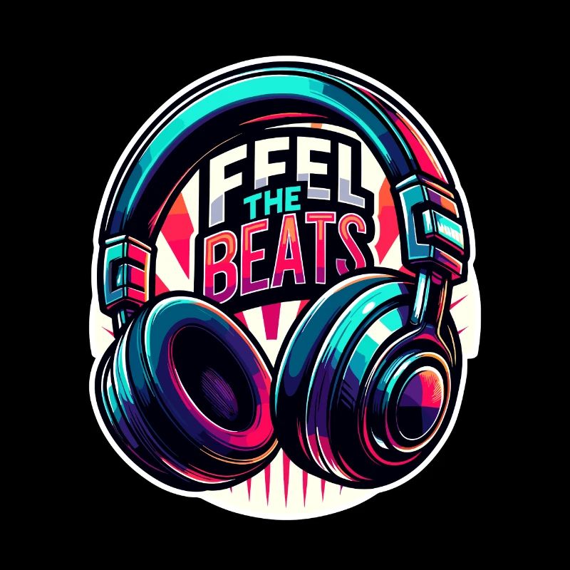 Ressentez les rythmes - Illustration d'un casque