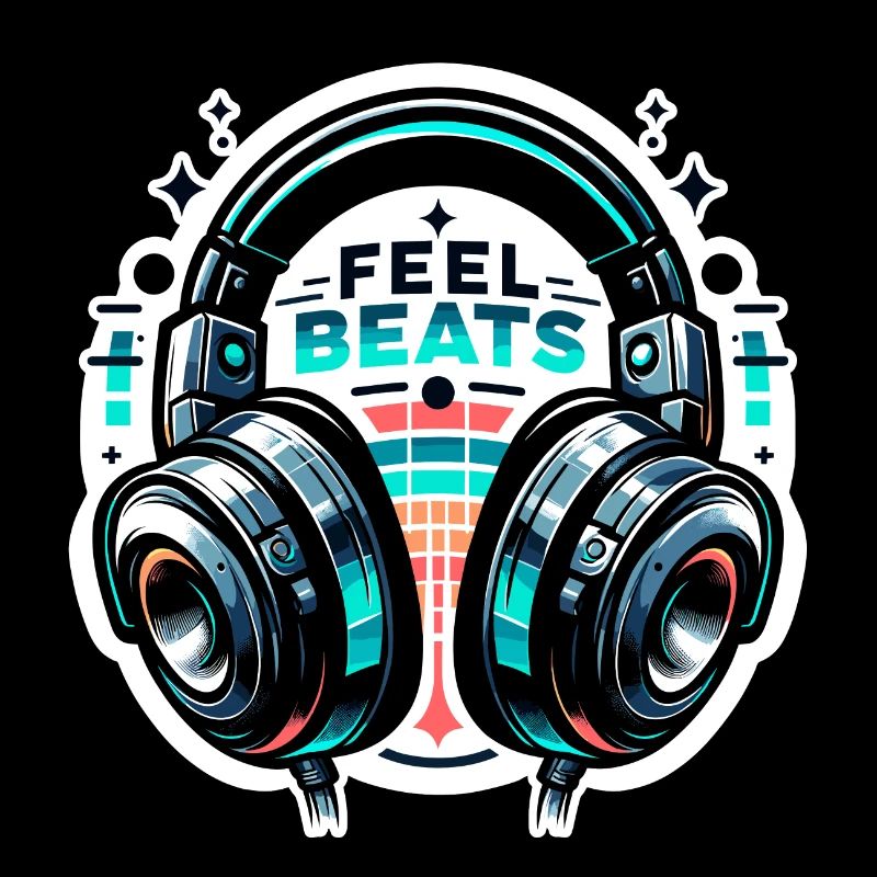 Feel the Beats - Kopfhörer Illustration