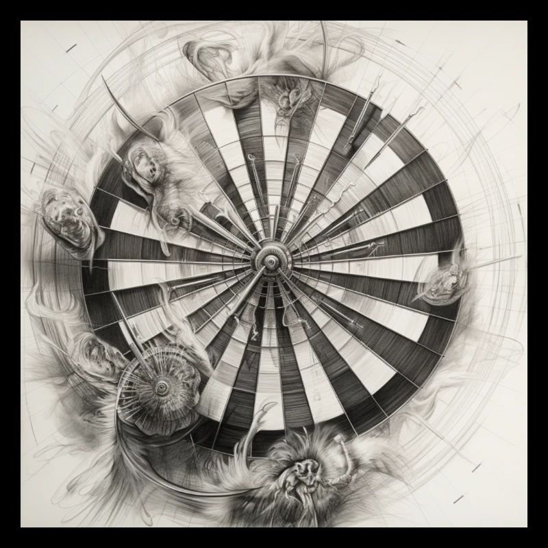 Jeu de fléchettes Dartscheibe Winkingerschild