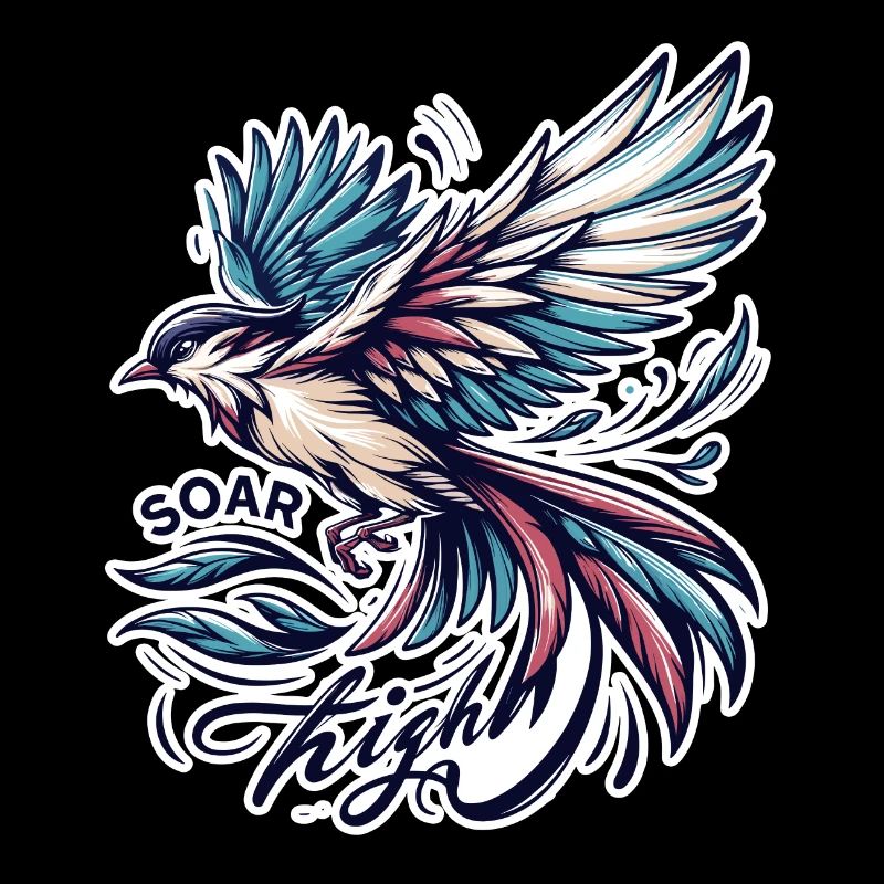 Soar High - Vogel Illustration