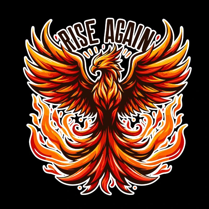 Rise Again - Phönix Illustration
