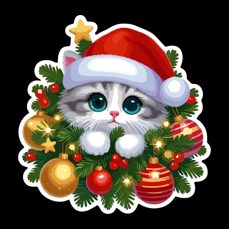 Festive Christmas Frame & Ornaments Design