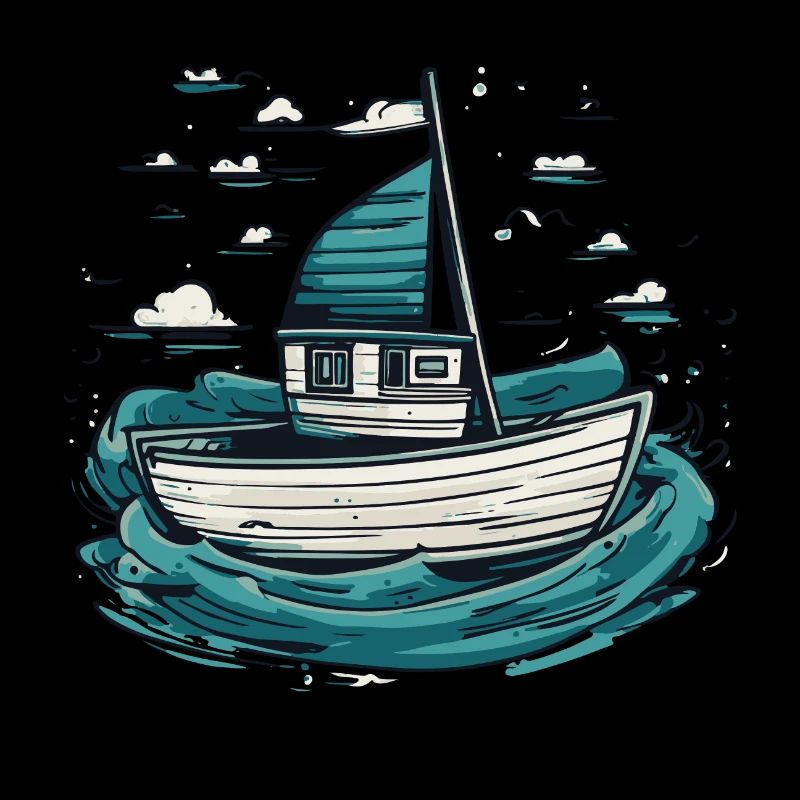 Fischerboot auf hoher See