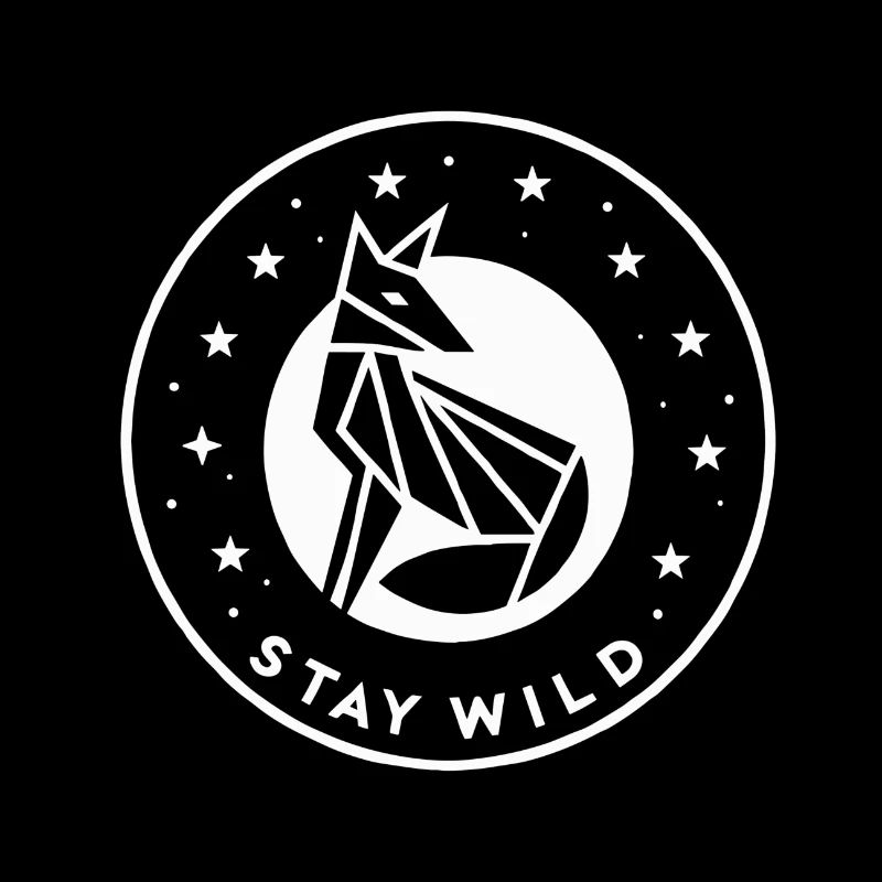 Stay Wild: Minimalistisches Fox-Design