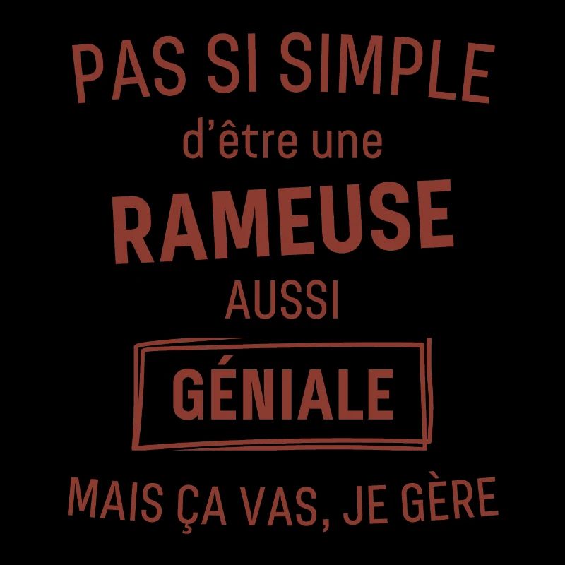 Rameuse GÉNIALE rouge brunâtre foncé