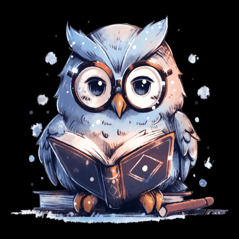 Süße Eule Buch Lesen Lesefan Bücher