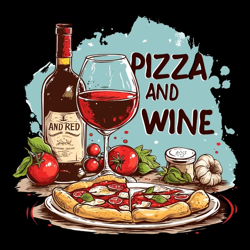 Pizza et vin Nourriture Alcool