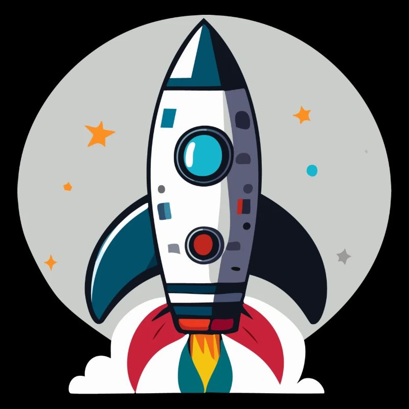 Illustration einer Rakete