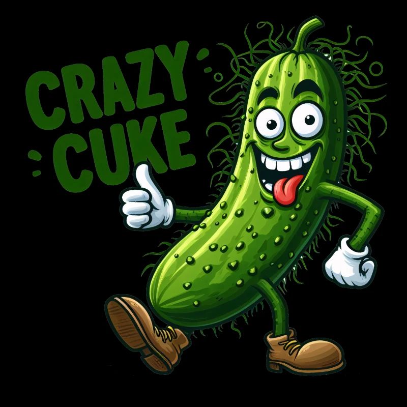 Crazy Veggies Hairy Cuke Thumbs Up