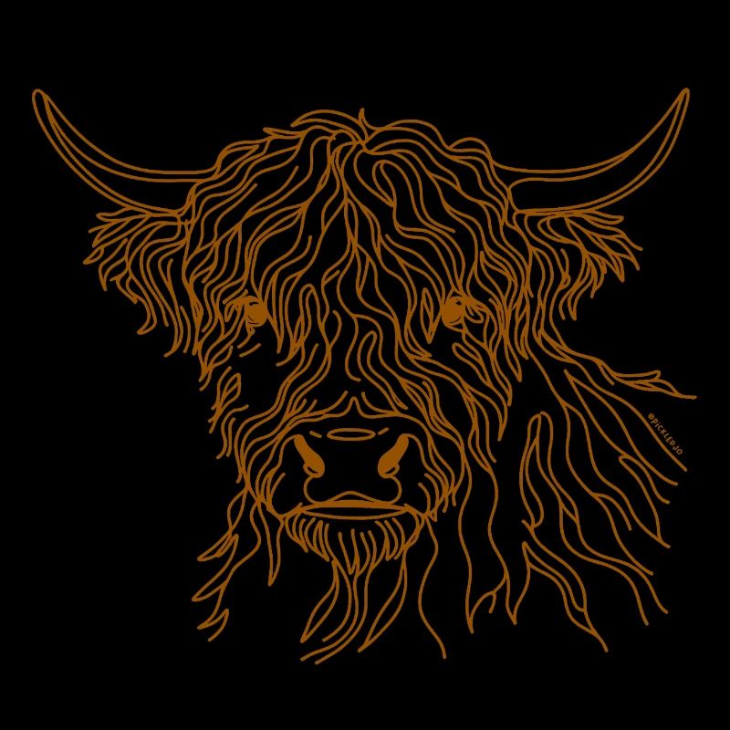 Doodle de vache poilue