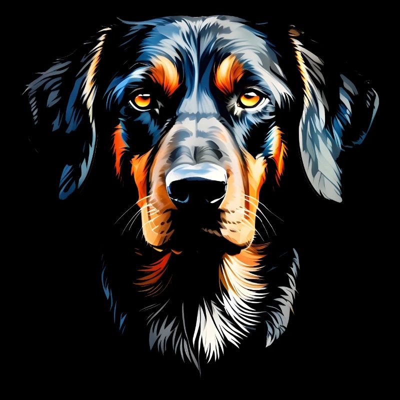 Coon Hound Kopf - Grafik