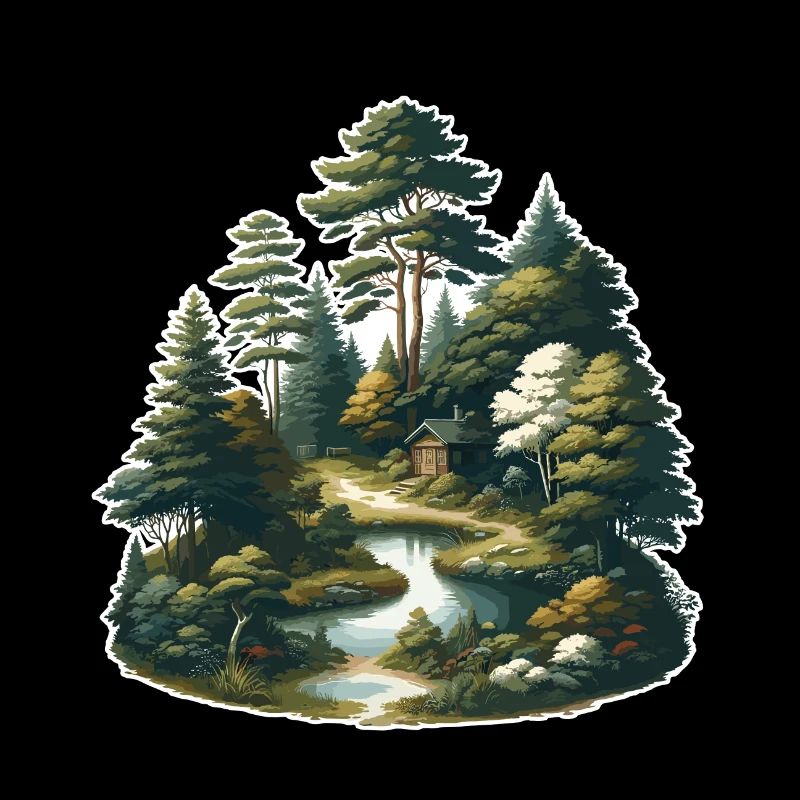 Landschaft - Illustration