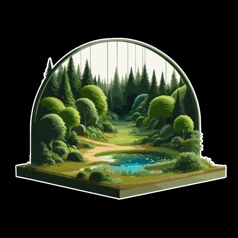 Landschaft - Illustration