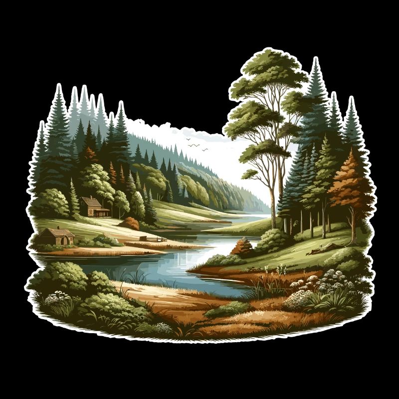 Landschaft - Illustration