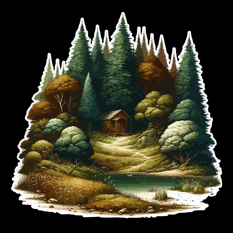 Landschaft - Illustration