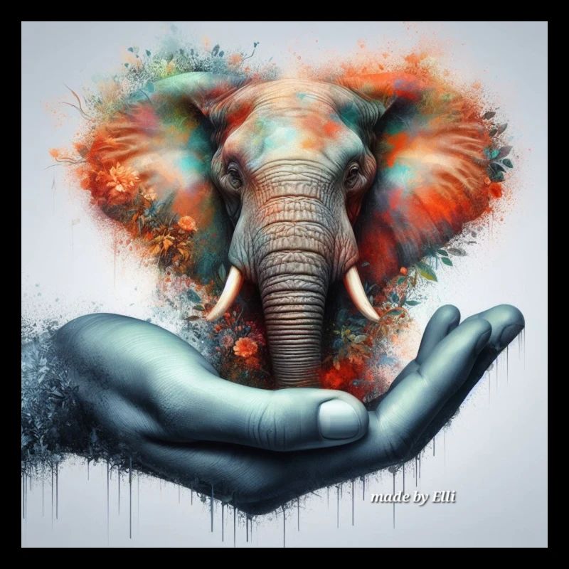 Les éléphants aiment, préservent et protègent.