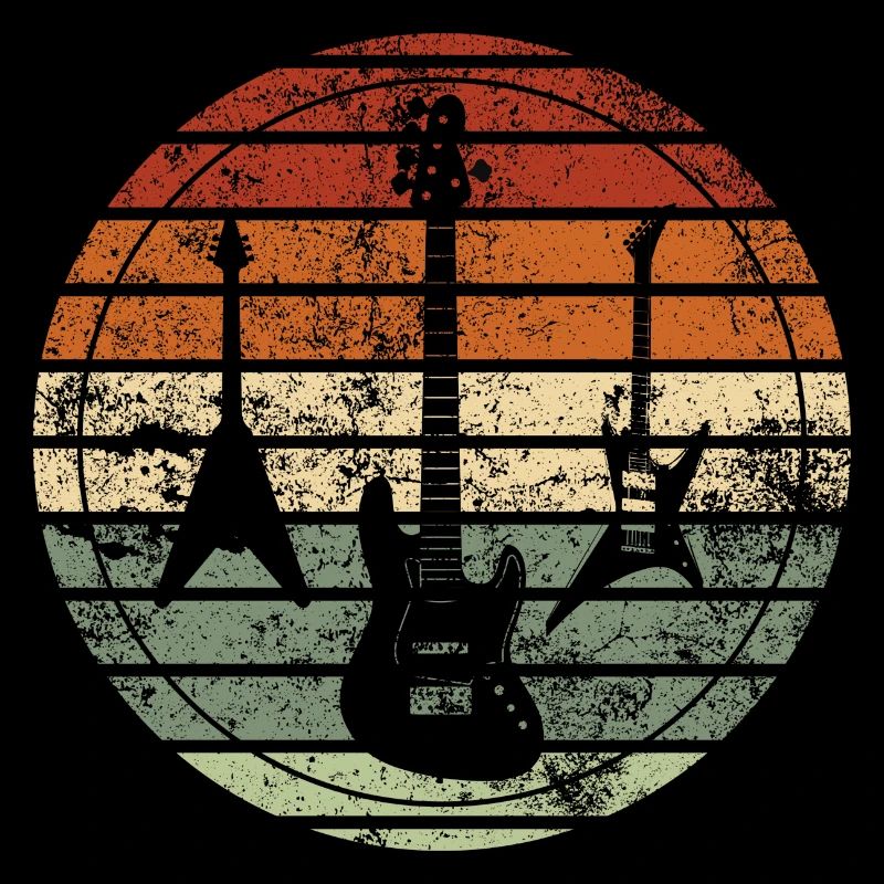 Retro Gitarre - Vintage Geschenkidee