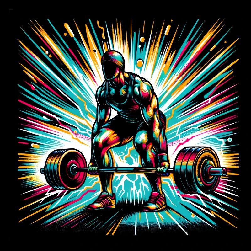 Ultimate Power: Weightlifting Silhouette