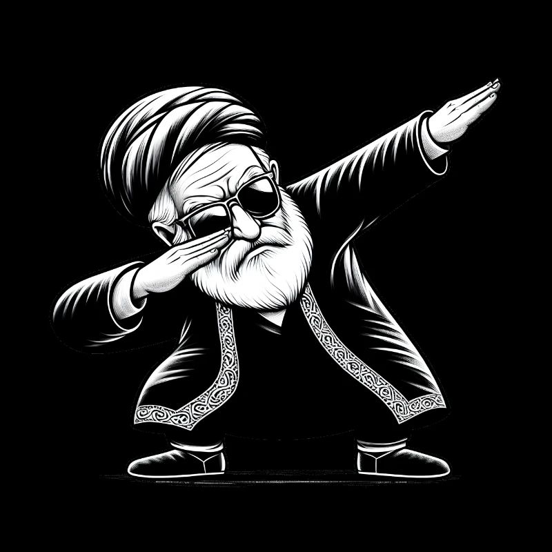 Akhound faisant du dab - Iran