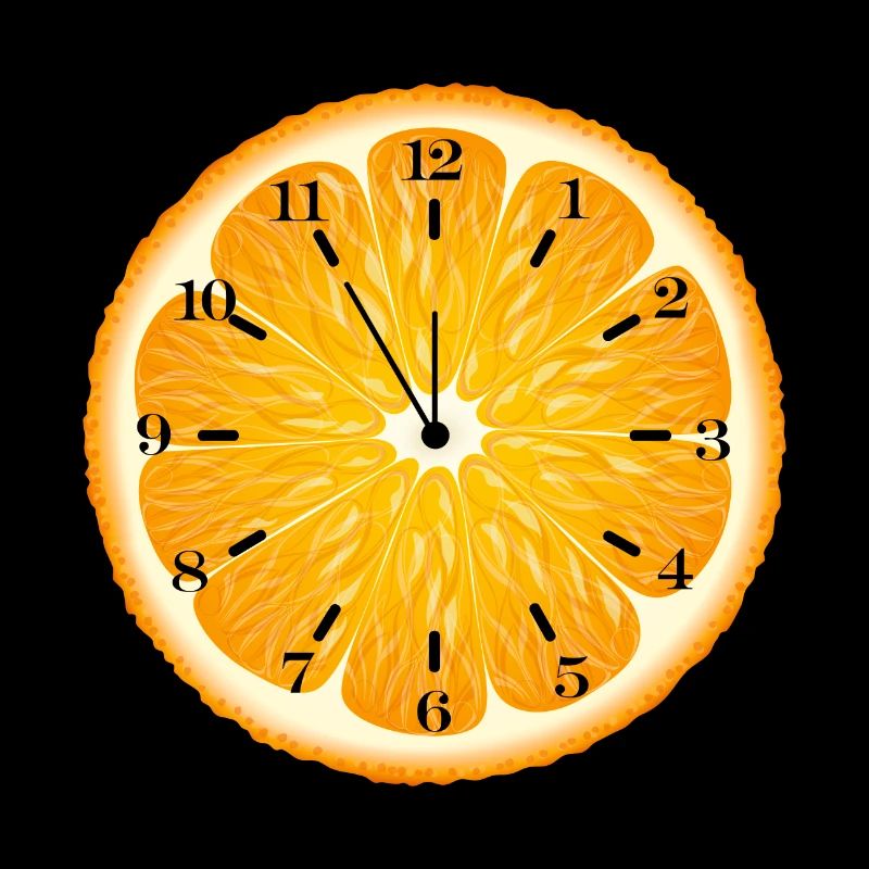 Es ist orangefarbene Zeit