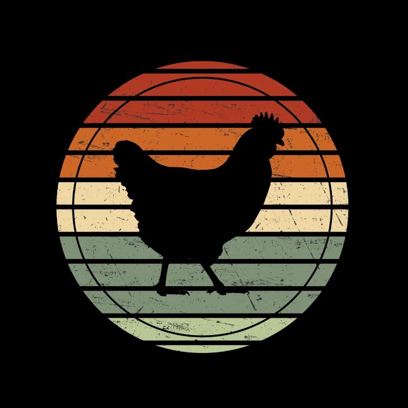 Retro Henne - Vintage Geschenkidee