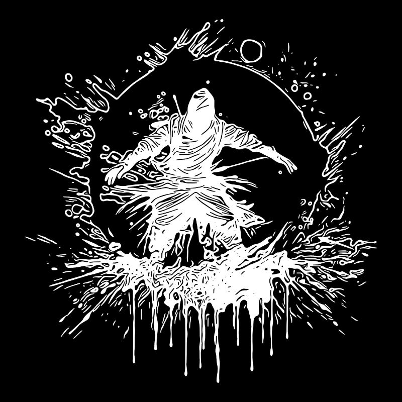 Secret Master Pose Magical Martial Arts Circle