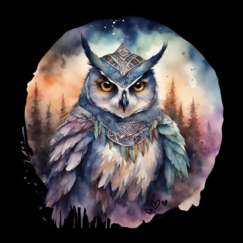 Krafttier Eule Intuition schöpferische Energie,