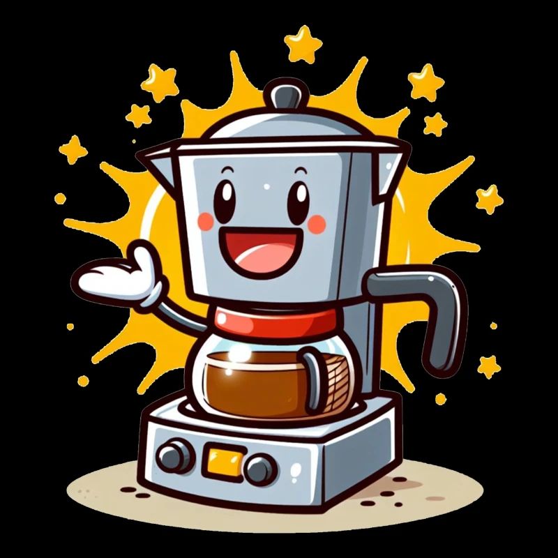 Happy coffee maker