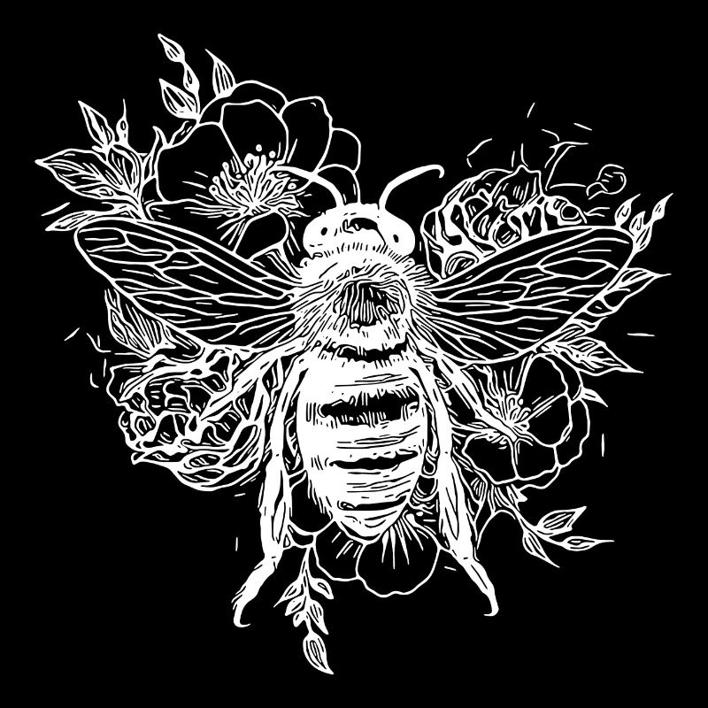 Abeille occupée sur une fleur fleurs