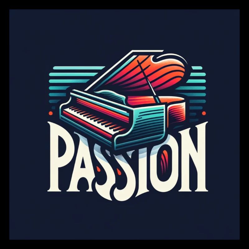Piano Passion (Piano Print)- Passion