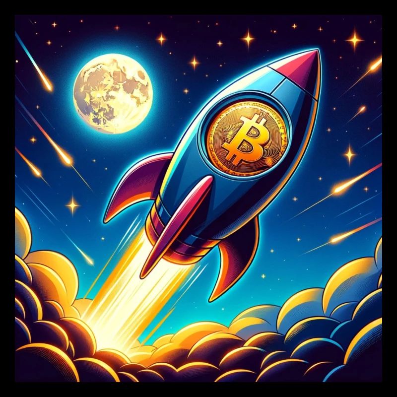 Bitcoin Moon rocket 1