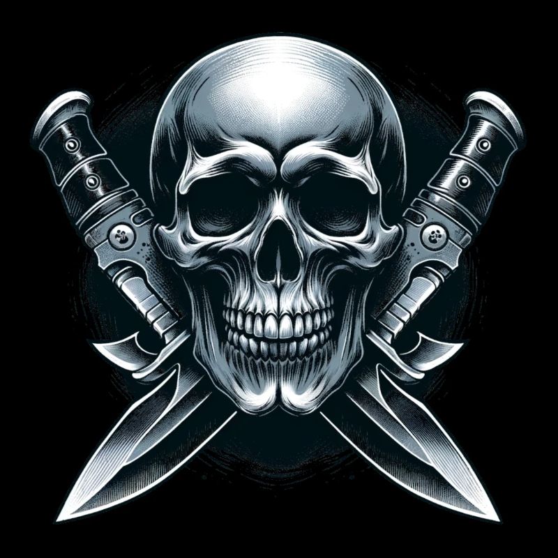 Twin Blades: Schädel zwischen Dolchen