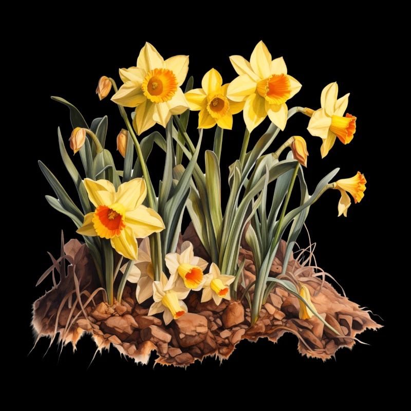 Floraison de jonquilles