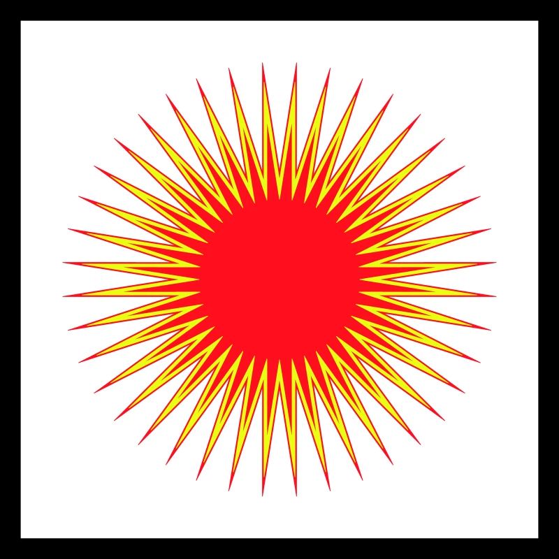 Explosion de vente rouge et jaune