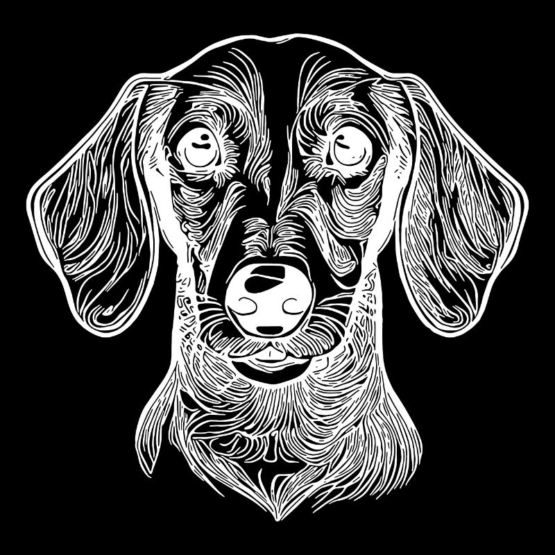 Portrait de teckel mignon pour papa teckel