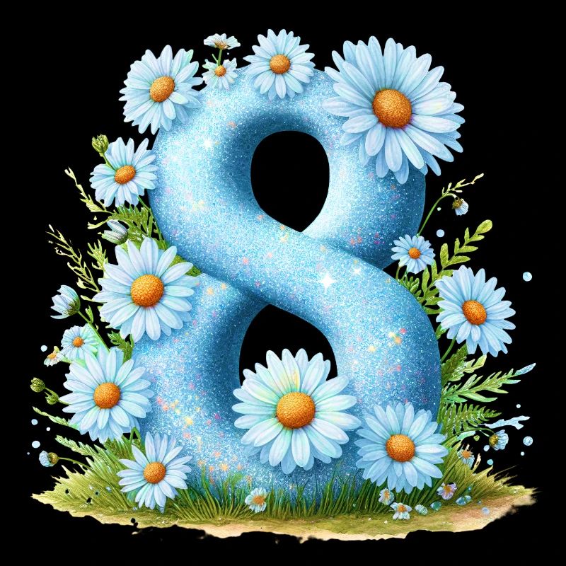 N ° 8 eit numérique fond numéro vecteur signe tal