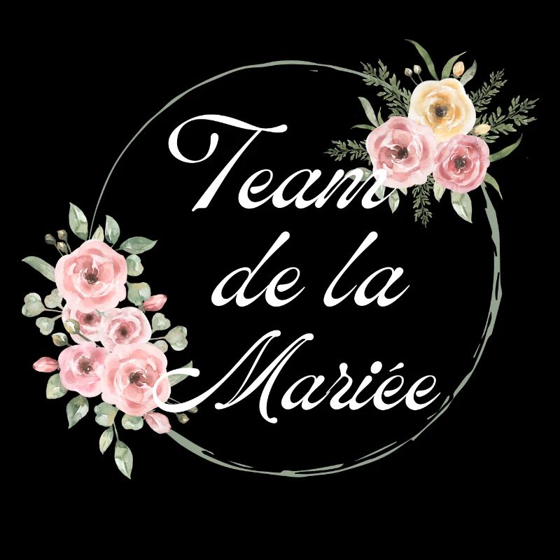 Das Team der Braut mit rosa Blumen