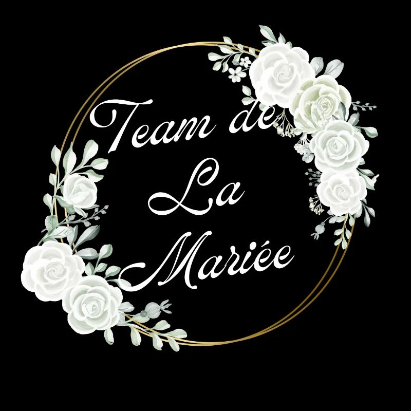 team de La mariée fleur blanche -tshirt assorti