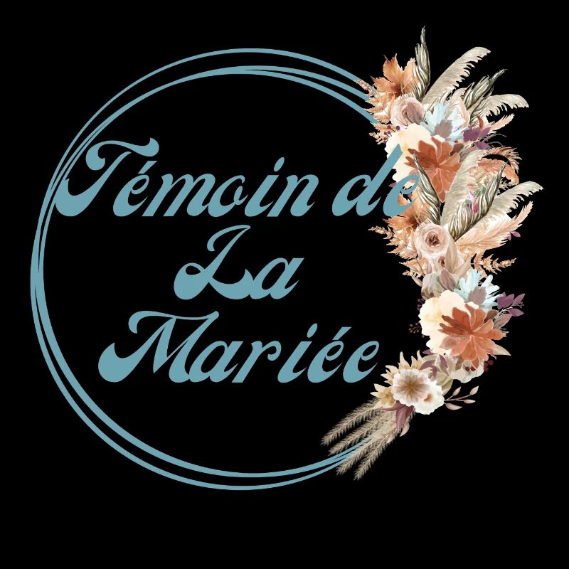 Témoin de la mariée fleurs rustique-tshirt assorti