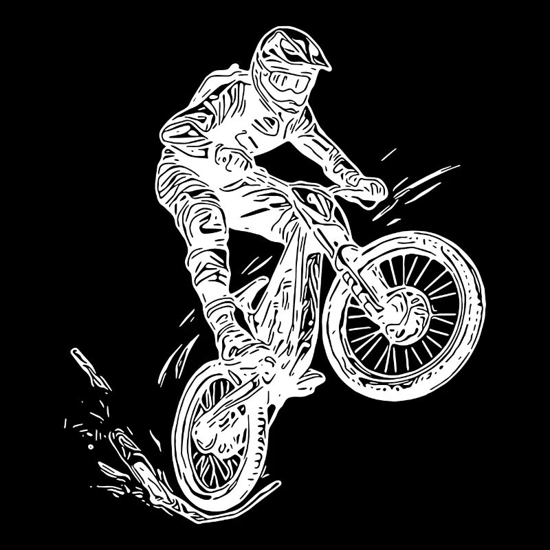 Cool cyclist mountain biker