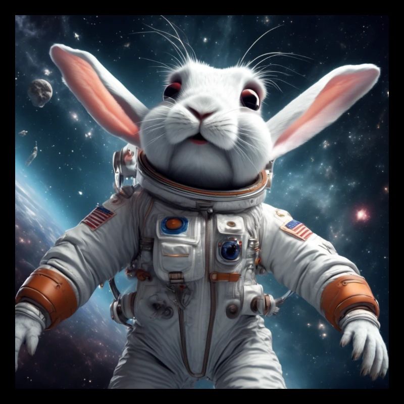 Rabbit in space