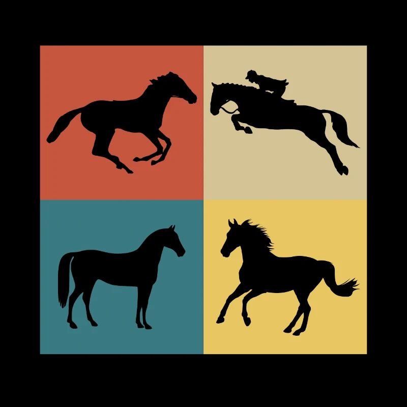 Retro Vintage Pferd