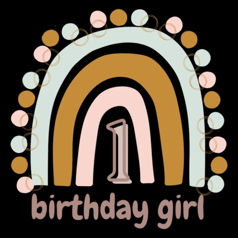 Birthday Girl 1 Regenbogen